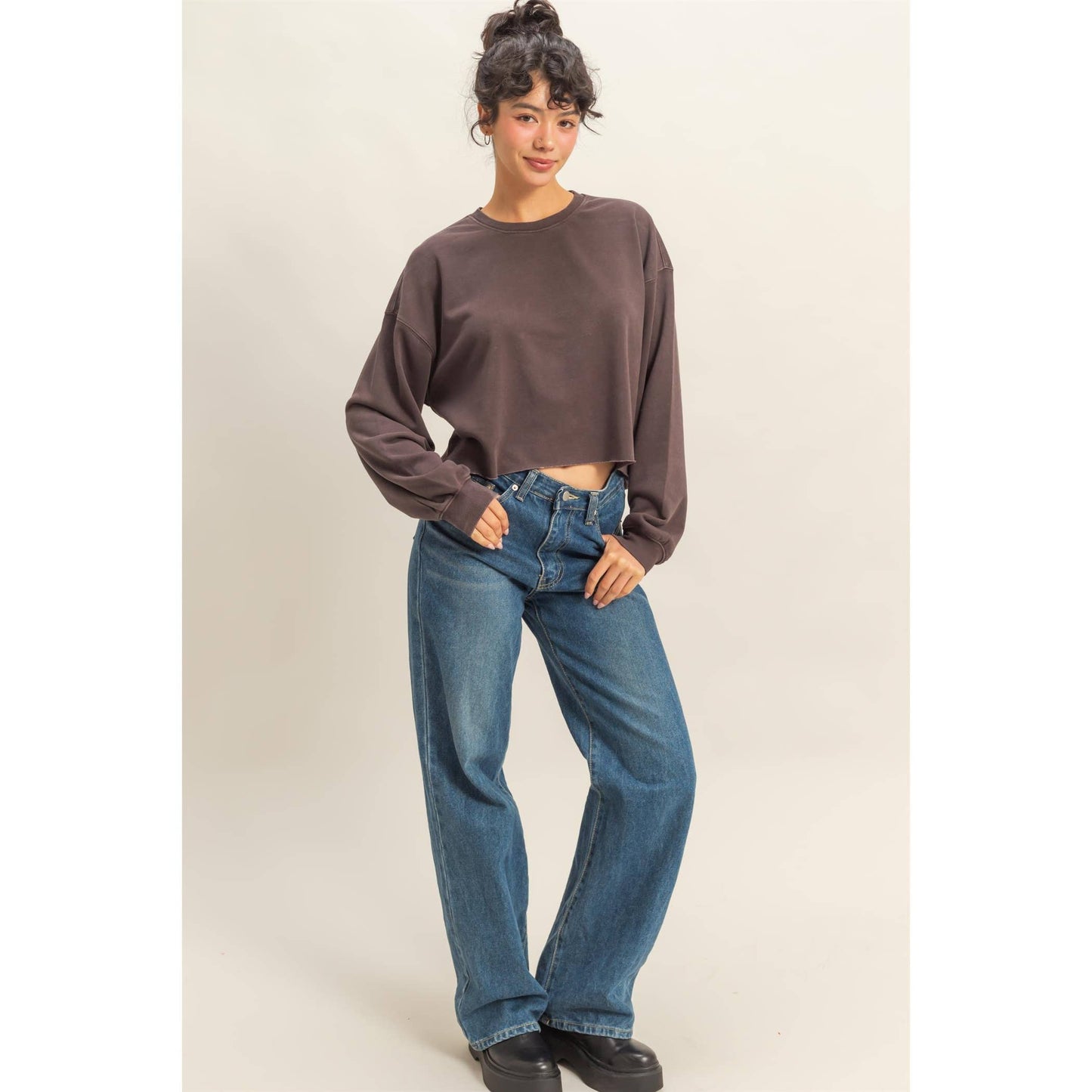 Cropped Crewneck Sweatshirts