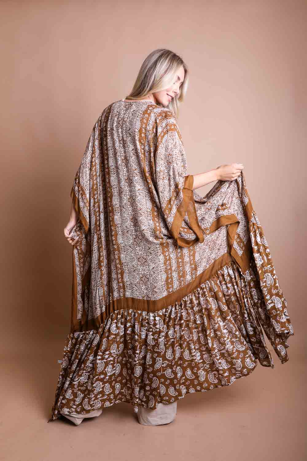 Paisley Drape Kimono