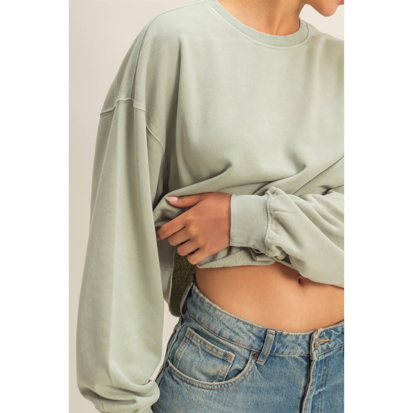 Cropped Crewneck Sweatshirts
