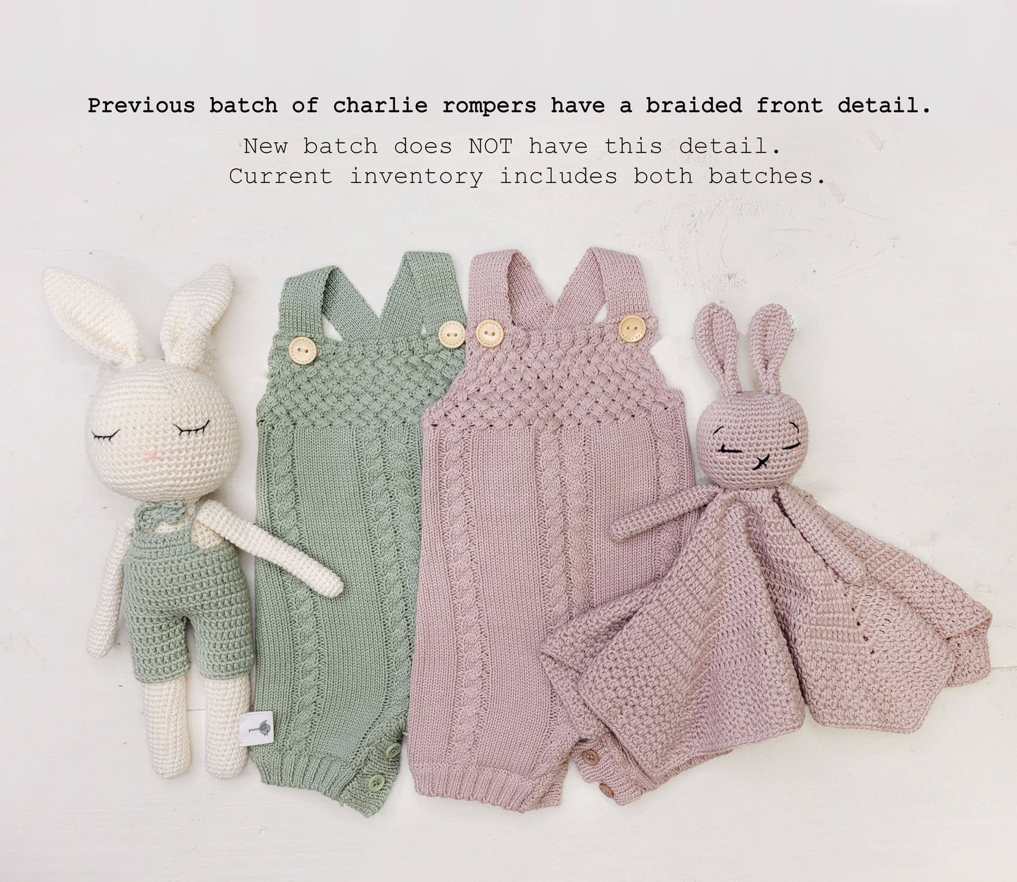 Charlie Knit Spring Romper Baby Boys Girls Easter
