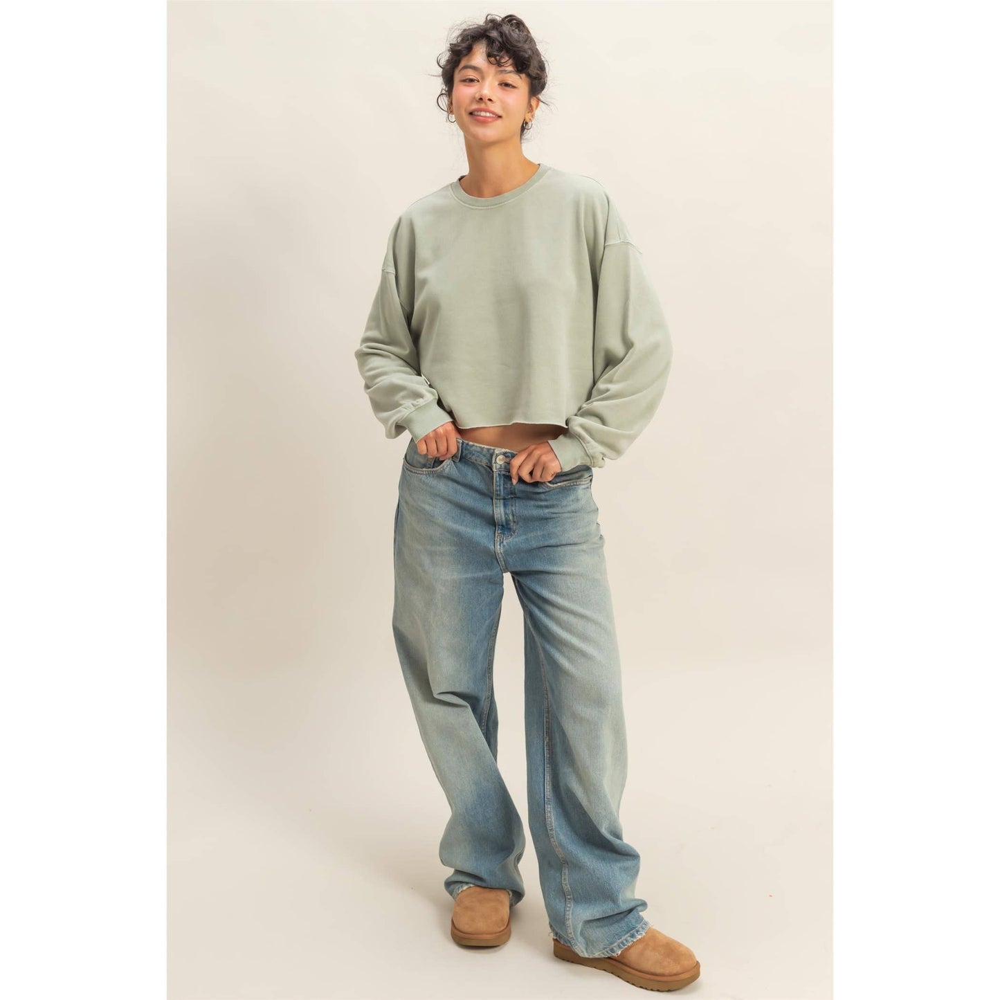 Cropped Crewneck Sweatshirts