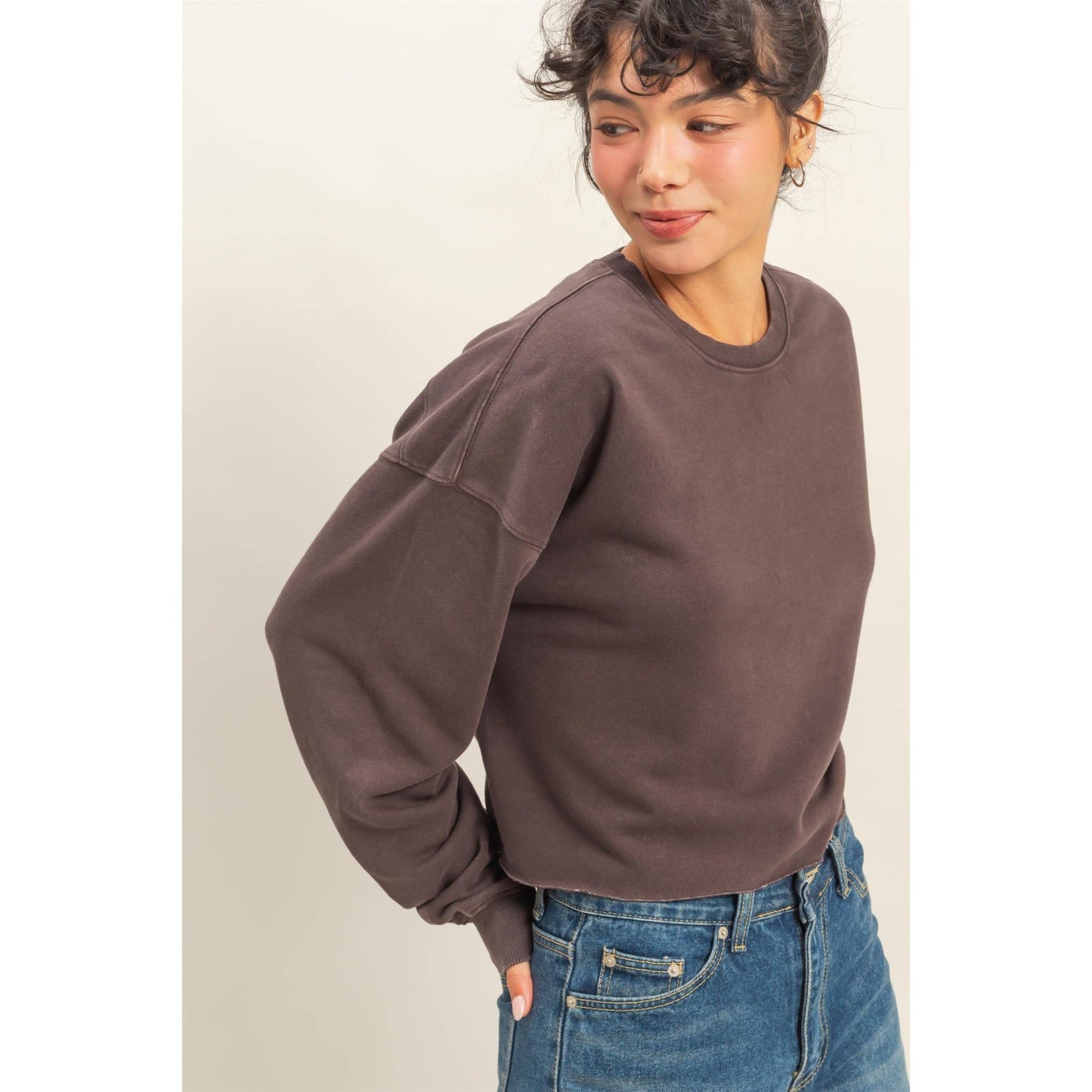 Cropped Crewneck Sweatshirts