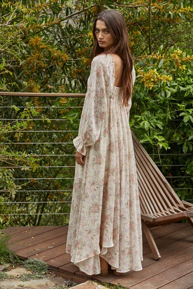 Floral Flare Maxi Dress