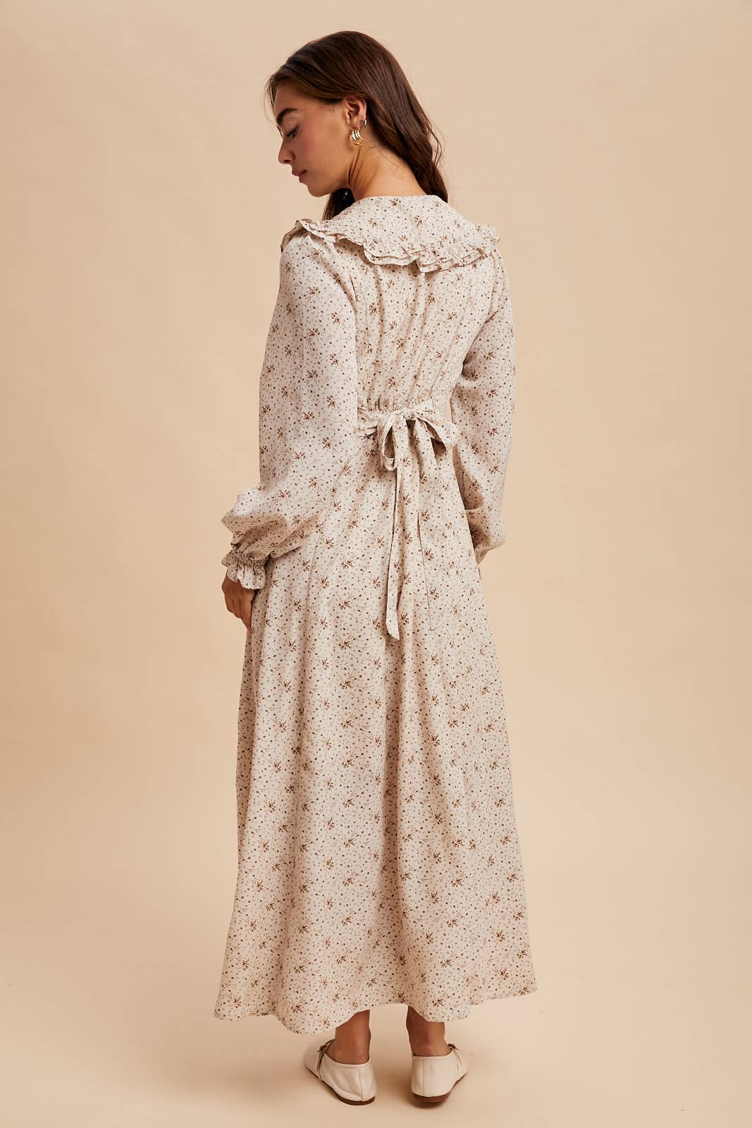 Statement Collar Button Down Maxi