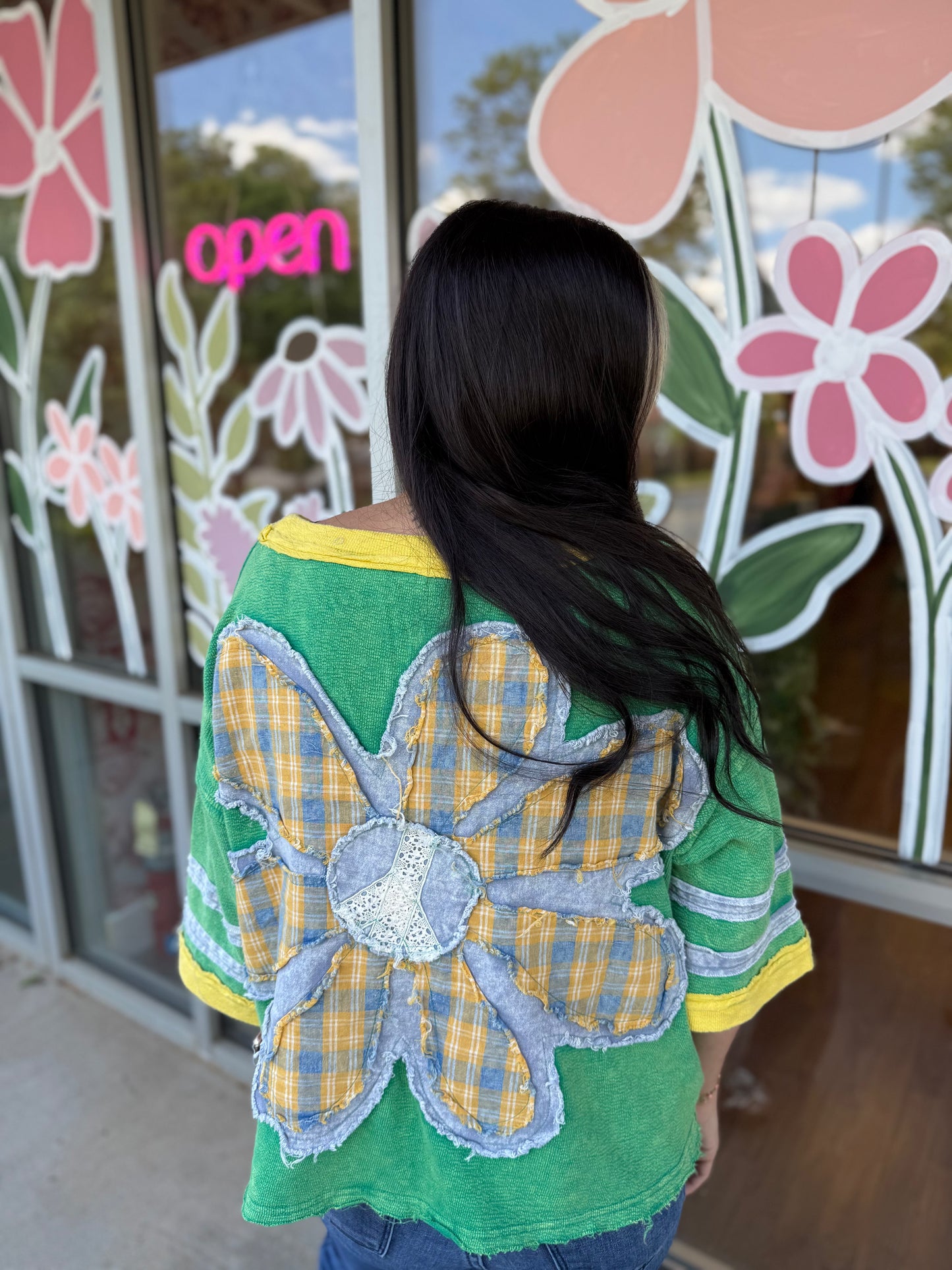 Peace Flower Patch Top