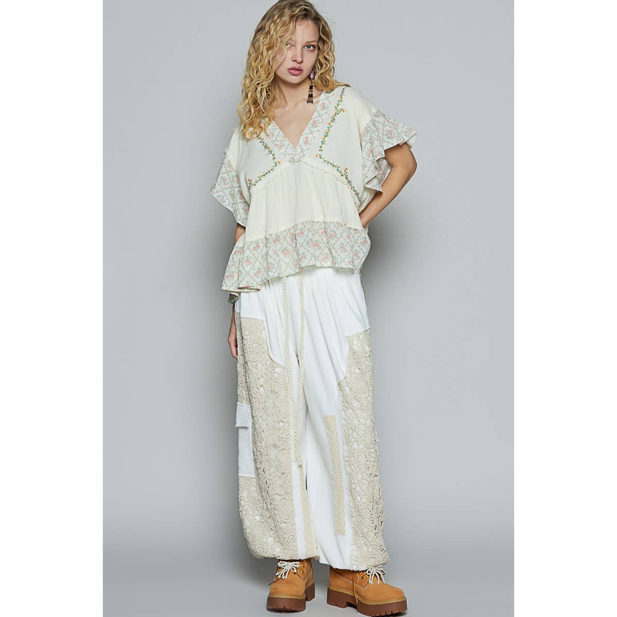 Natural Woven Top