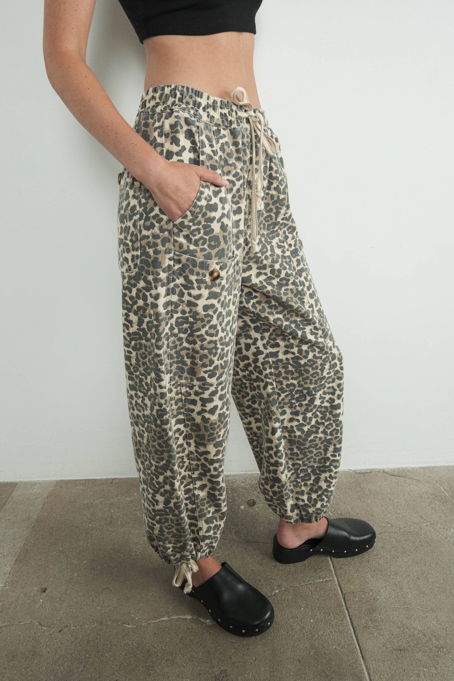 Leopard Print Joggers