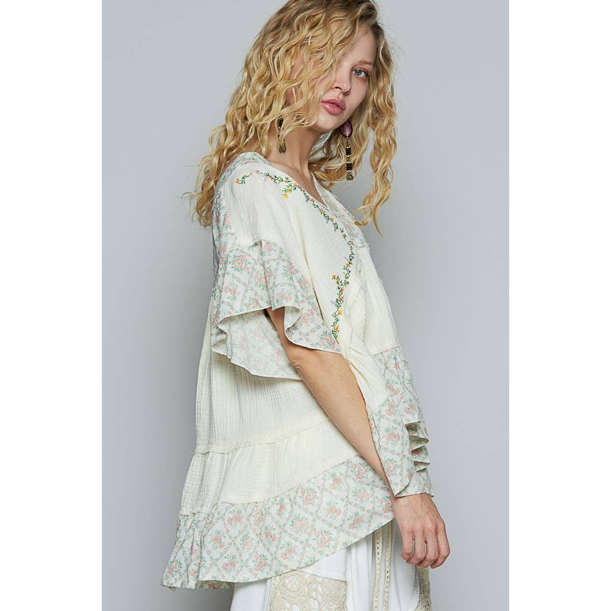 Natural Woven Top