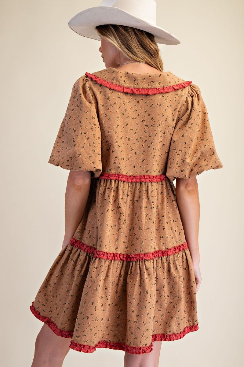 Floral Printed Mini Dress