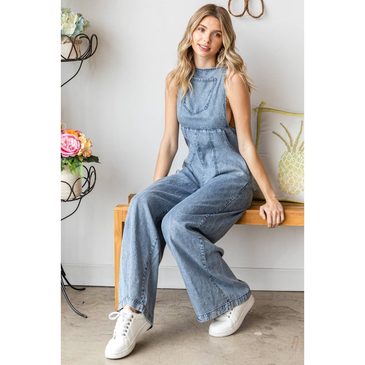 Washed Tencel Overall