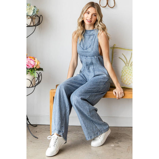 Washed Tencel Overall