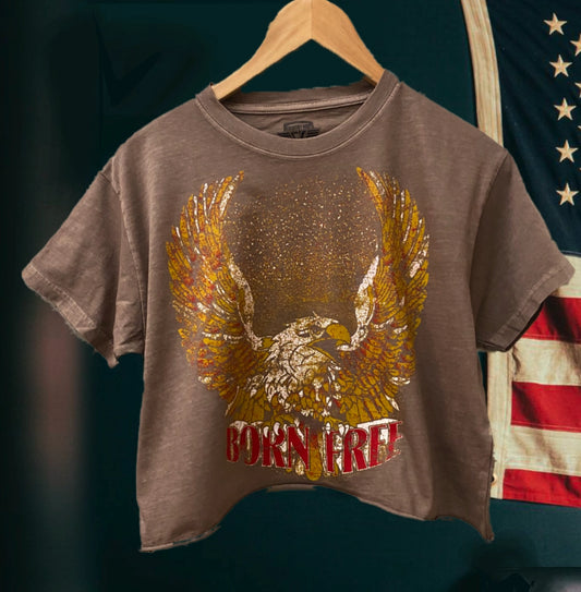 Born Free Cropped T Shirt