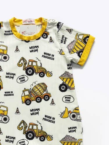 Work Zone Boy Romper