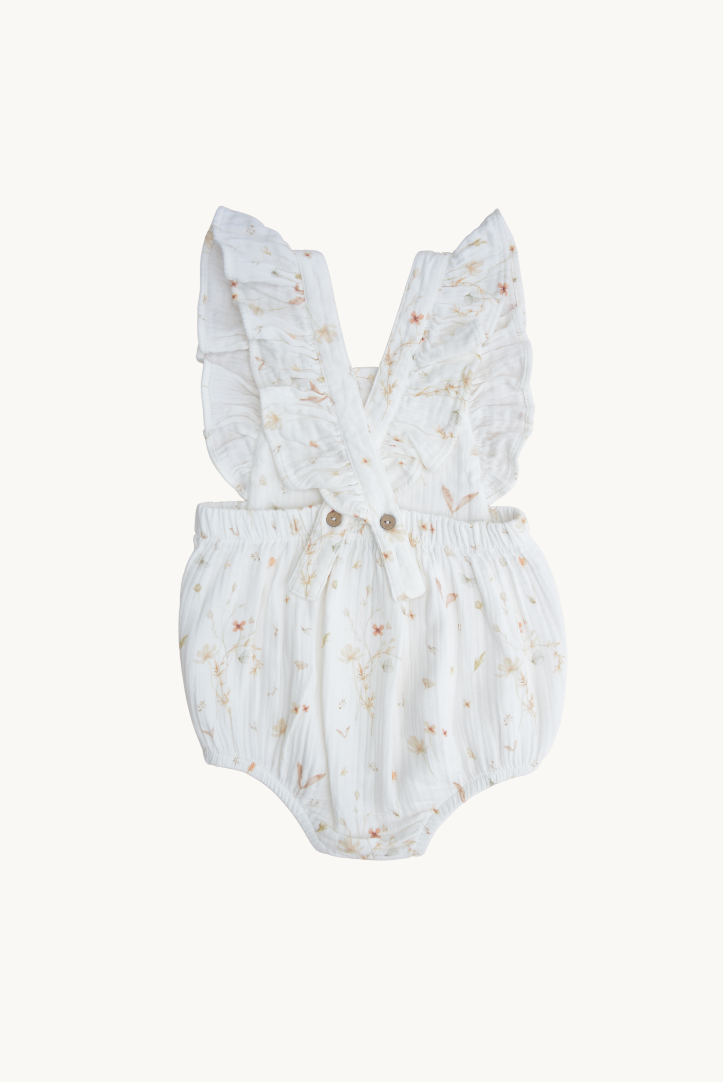 Baby Muslin Flower Printed Romper 100% Cotton