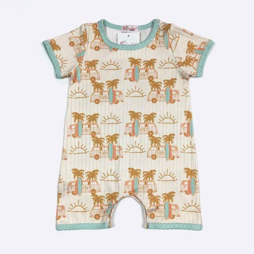 Surfs Up Boy Romper