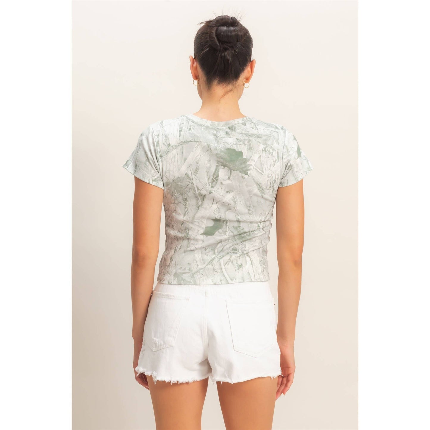Camo Fitted Crew Neck