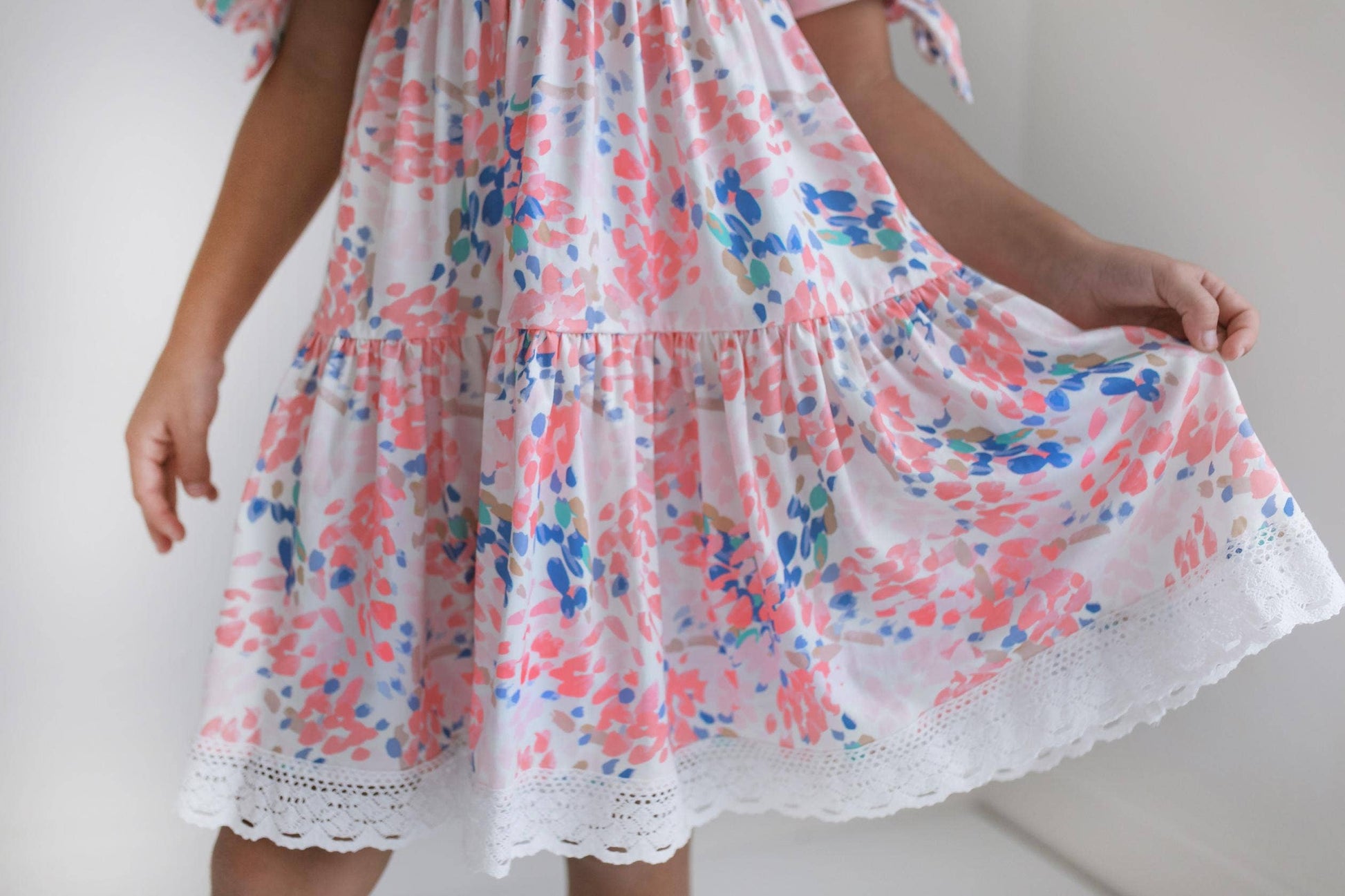 pink lace easter dress Wren & James Pink Embroidered Lace Collar Spring Easter Dress (STHE) 12