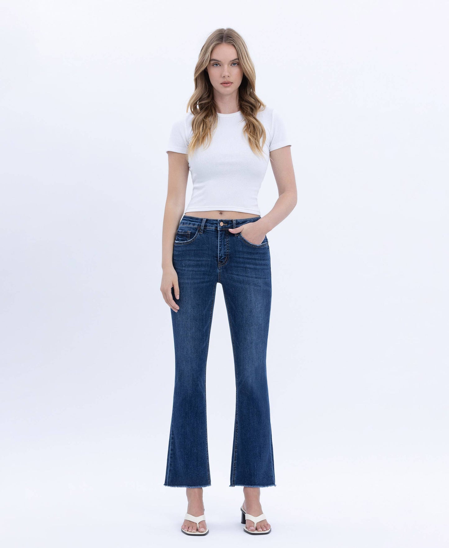 Tummy Control HR Crop Jeans