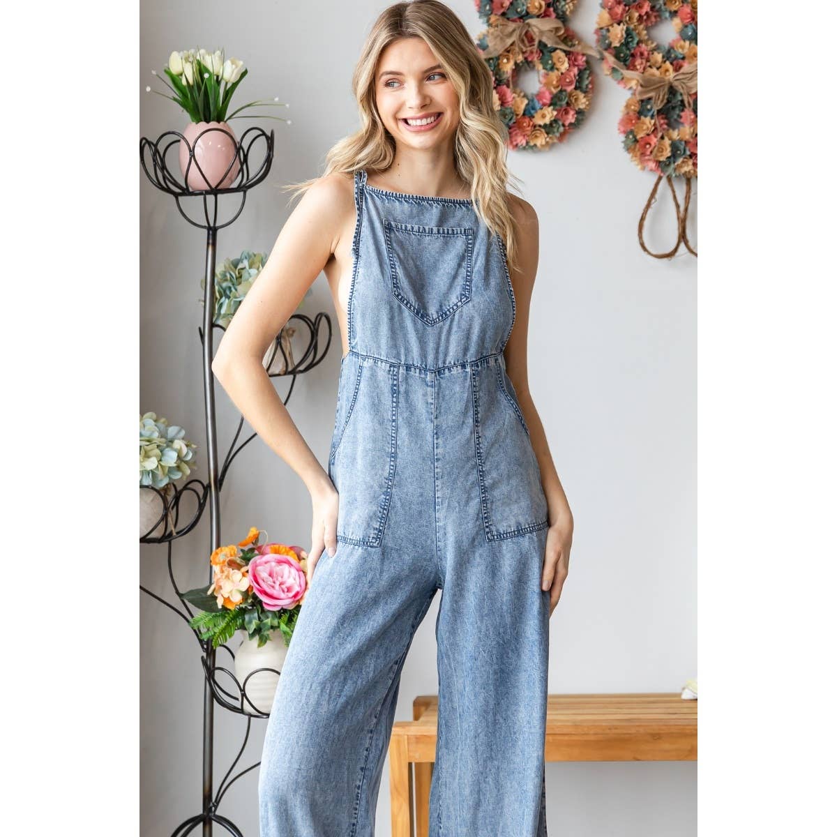 Washed Tencel Overall