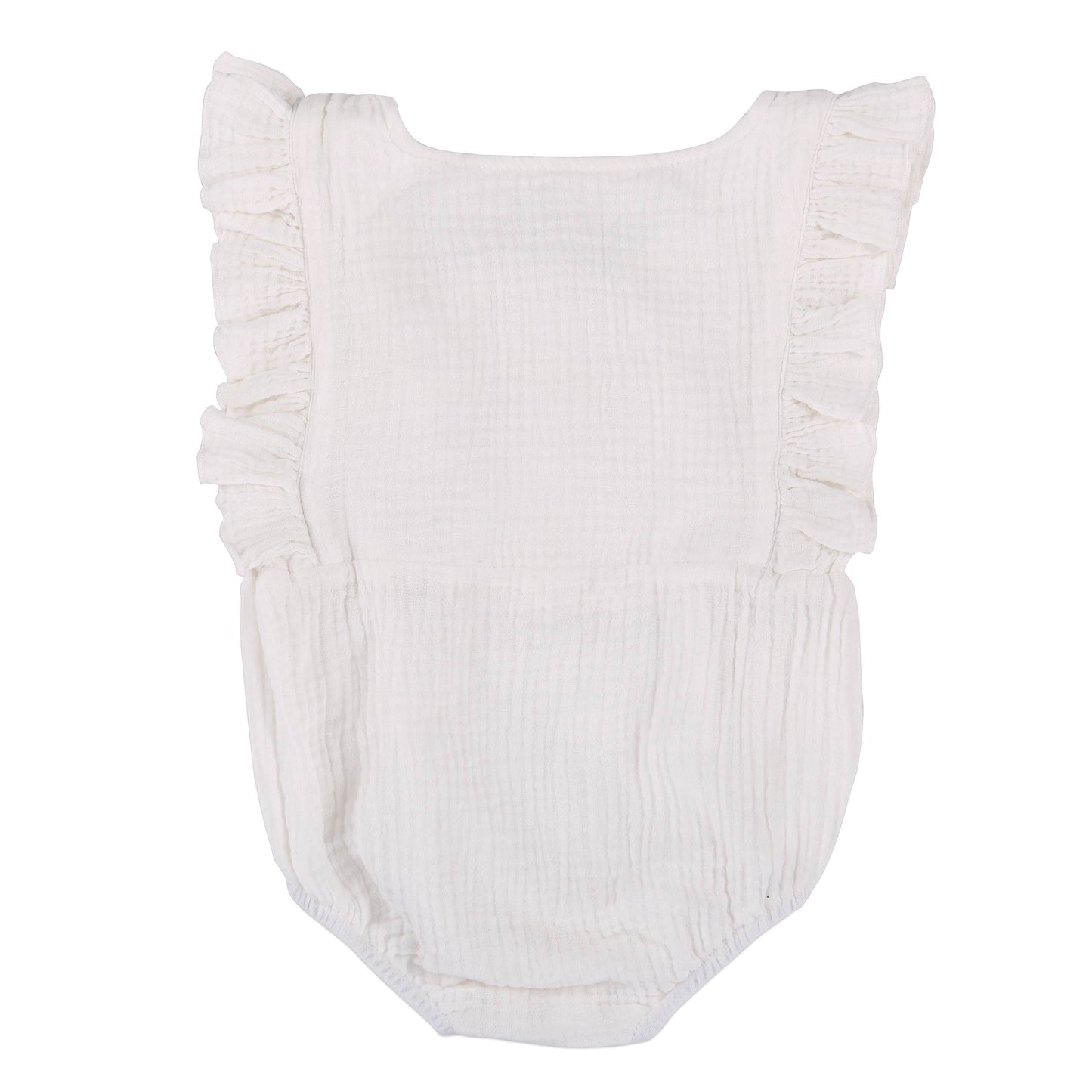 White Baby Romper