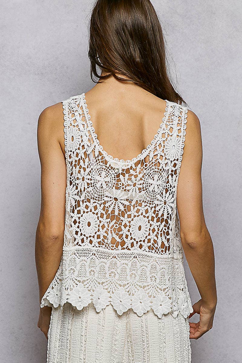 Sleeveless Crochet Top