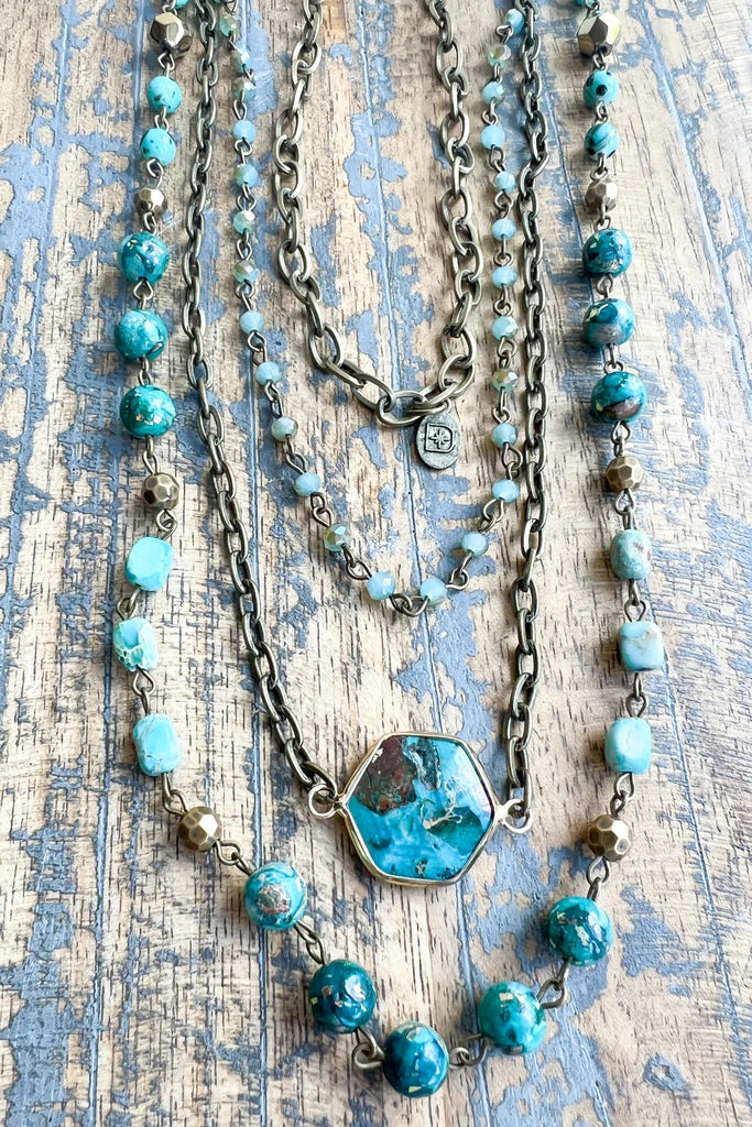 Janet Necklace in Turquoise