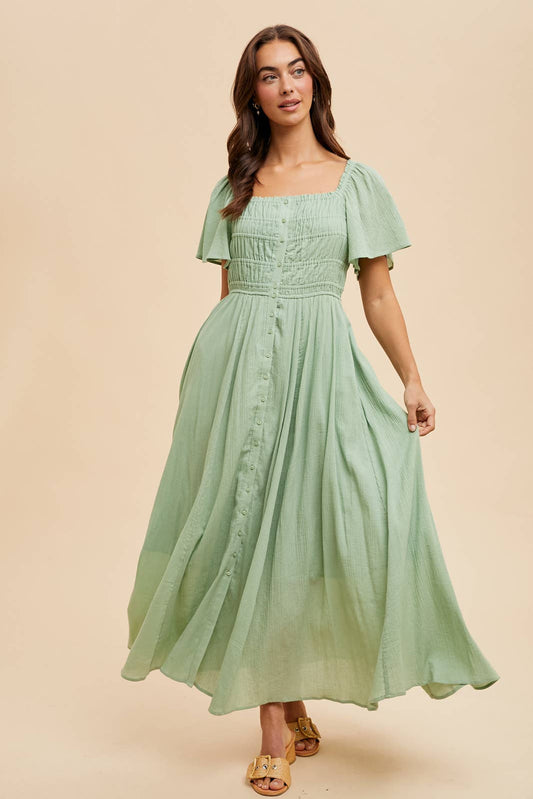 Bodice Button Down Dress