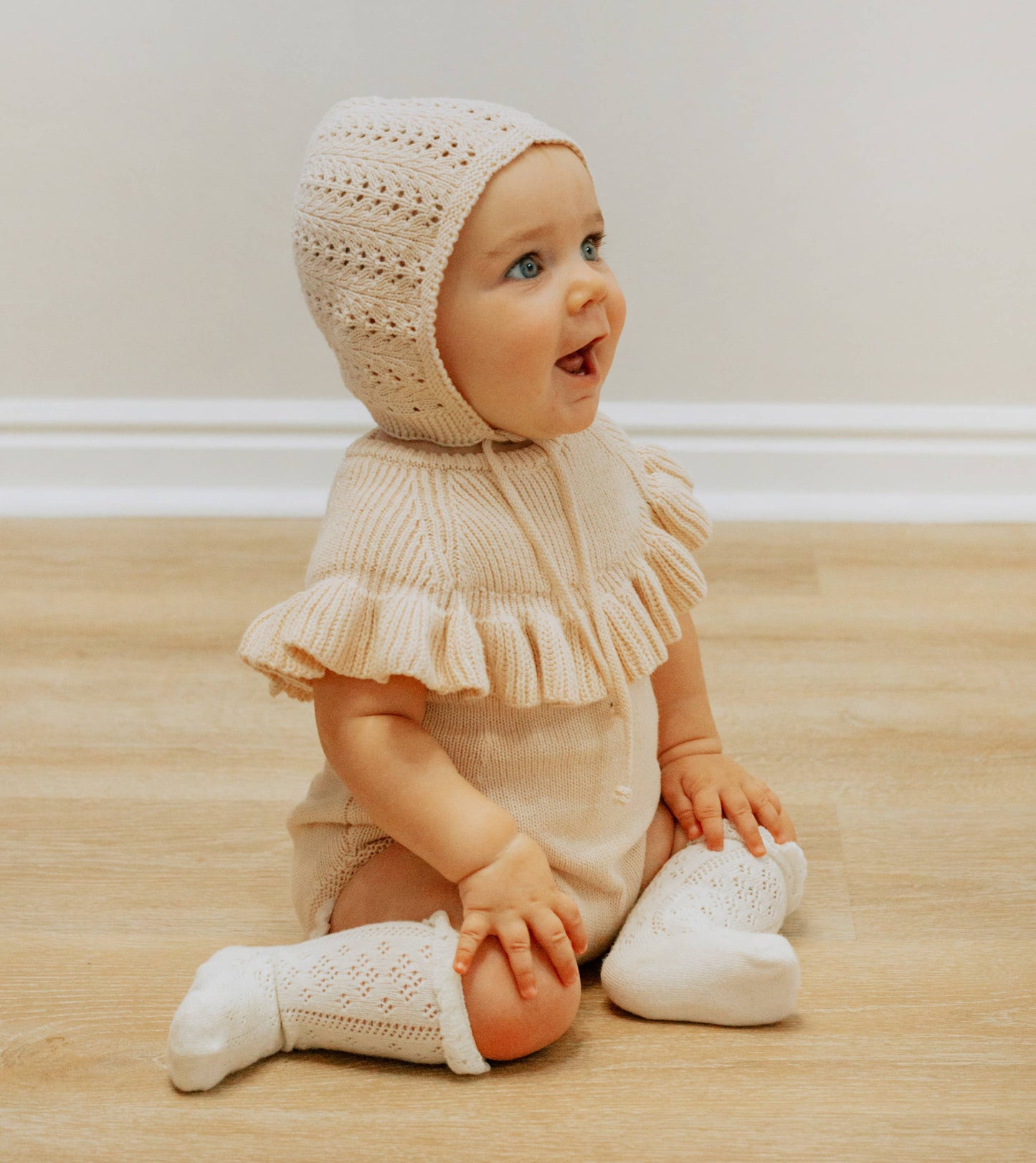 Knitted baby hat