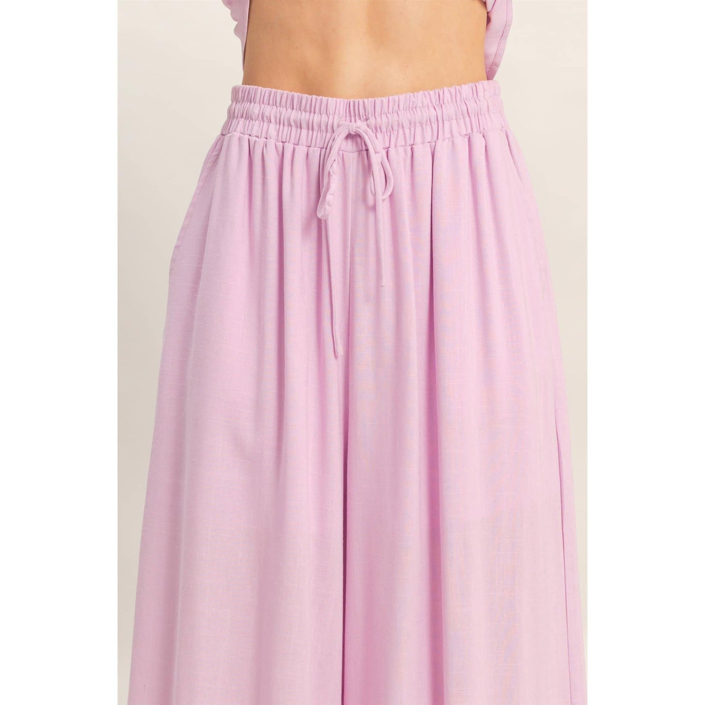 Pink Tiered Tank & Palazzo Set