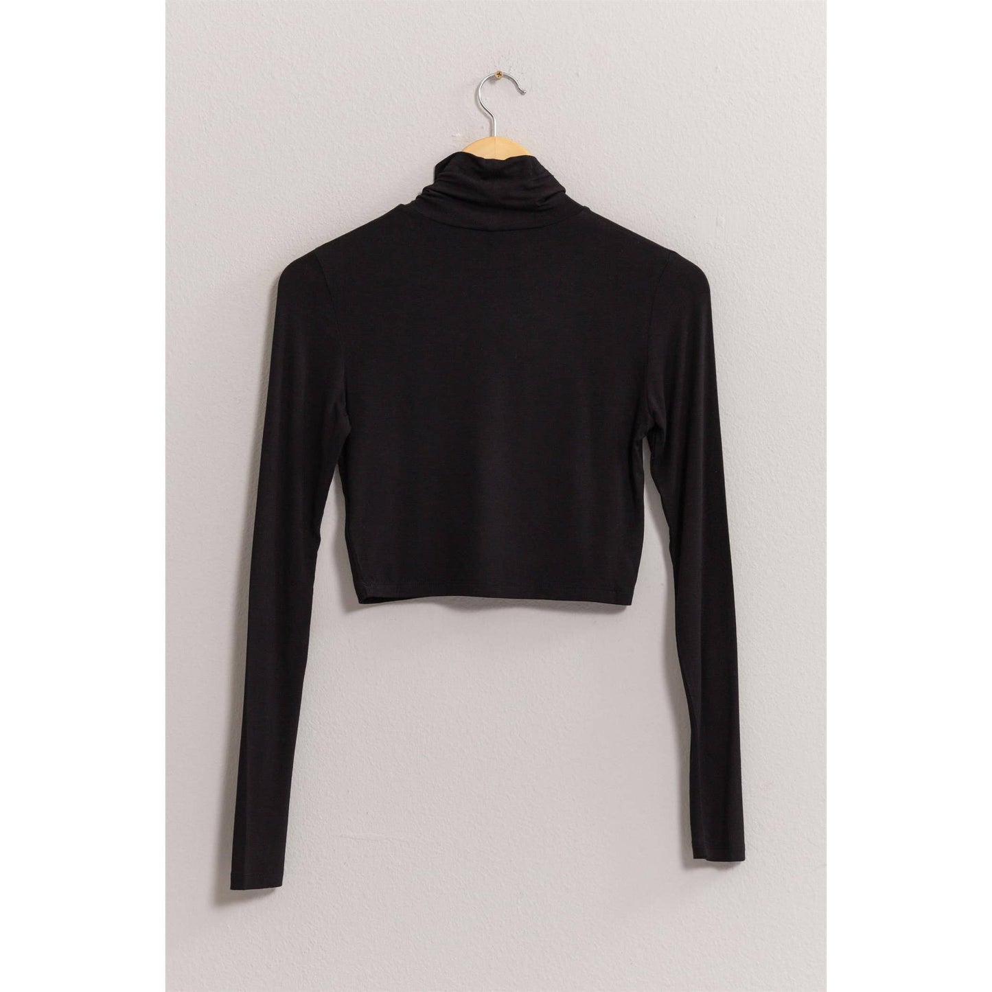 Long Sleeve Turtleneck Crop Top