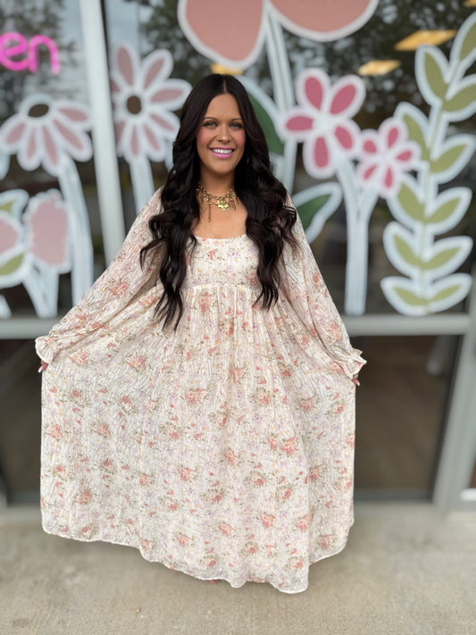 Floral Flare Maxi Dress