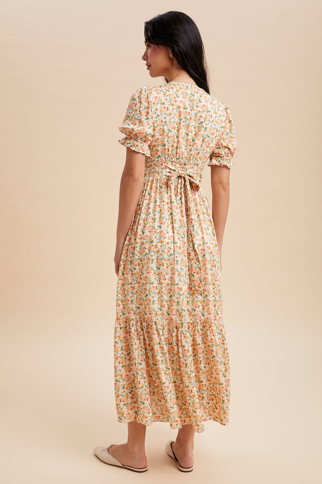 Vintage Peony Button Down Maxi