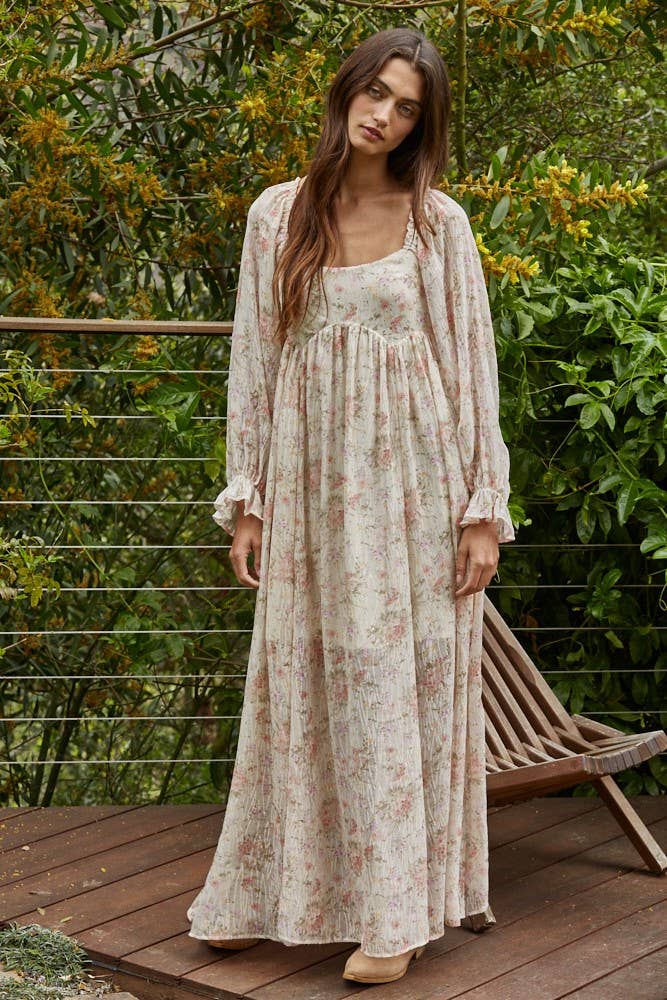 Floral Flare Maxi Dress