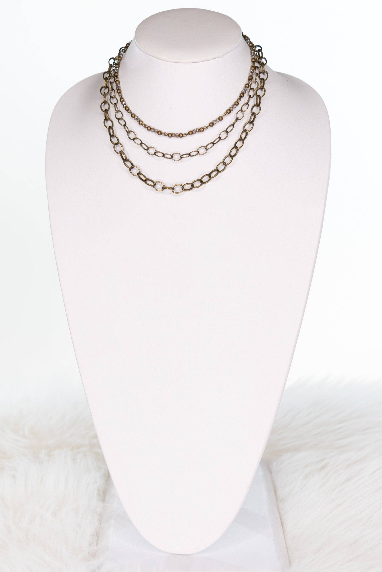 Cybil Necklace in Bronze