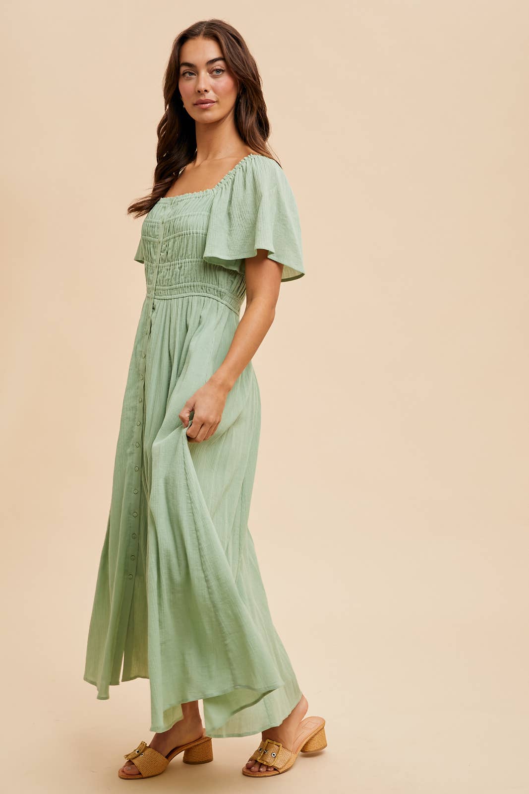 Bodice Button Down Dress