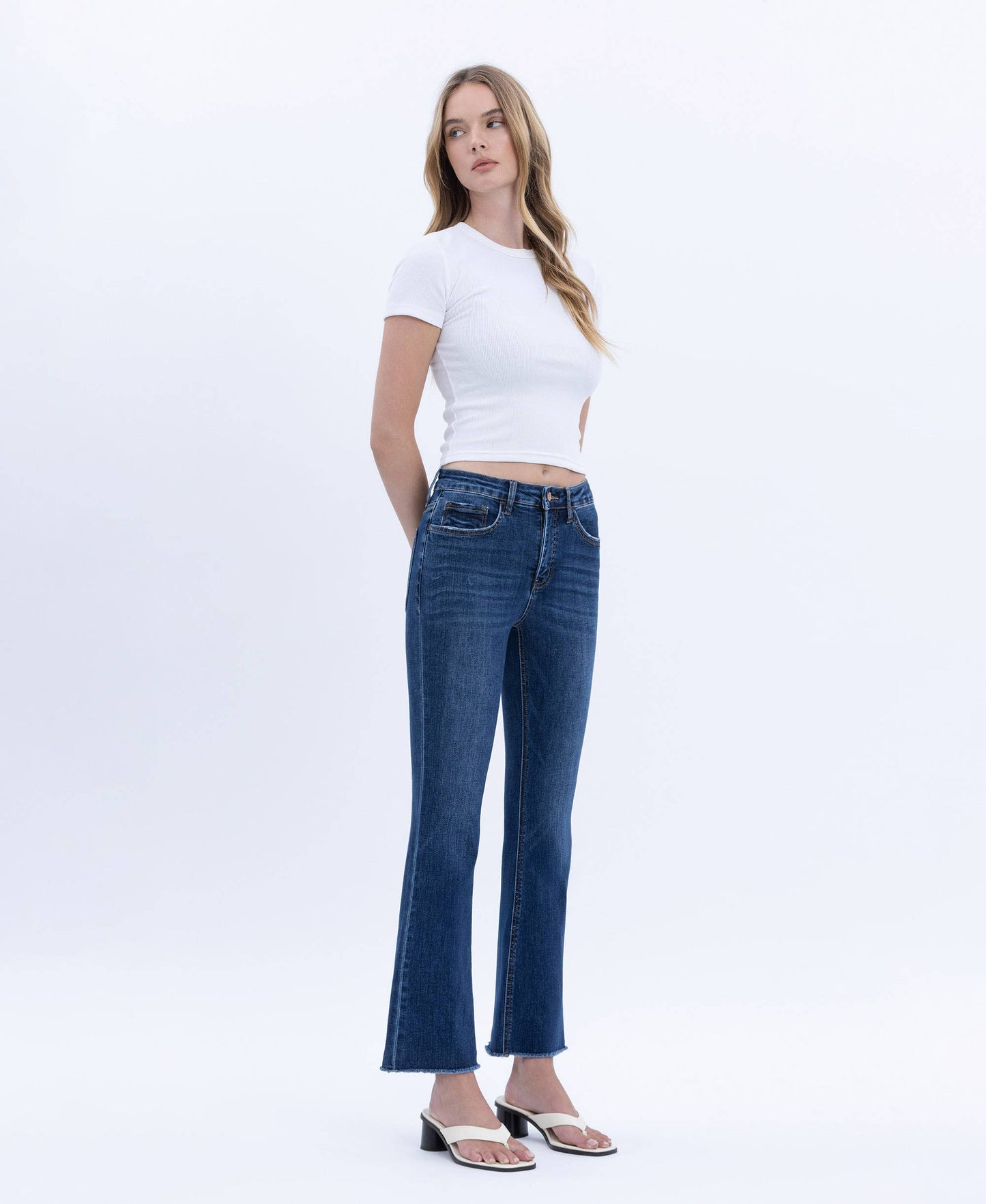Tummy Control HR Crop Jeans
