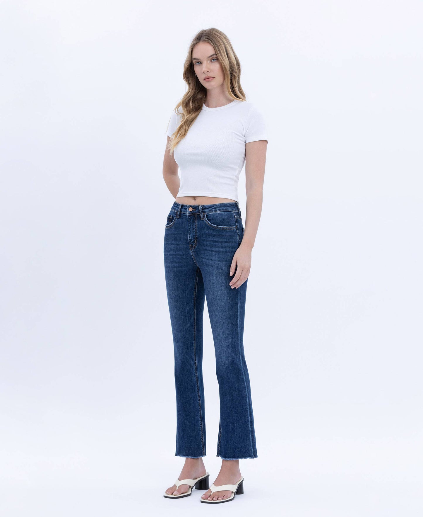 Tummy Control HR Crop Jeans