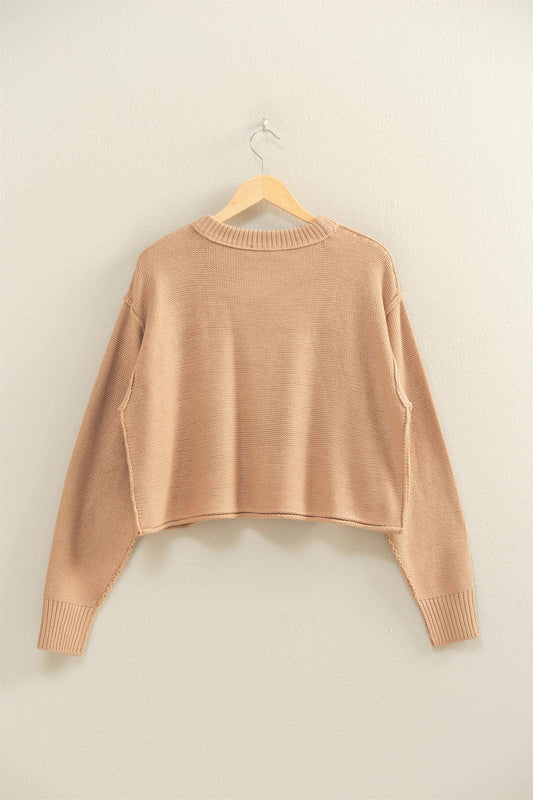 Cropped Oversized Sweater