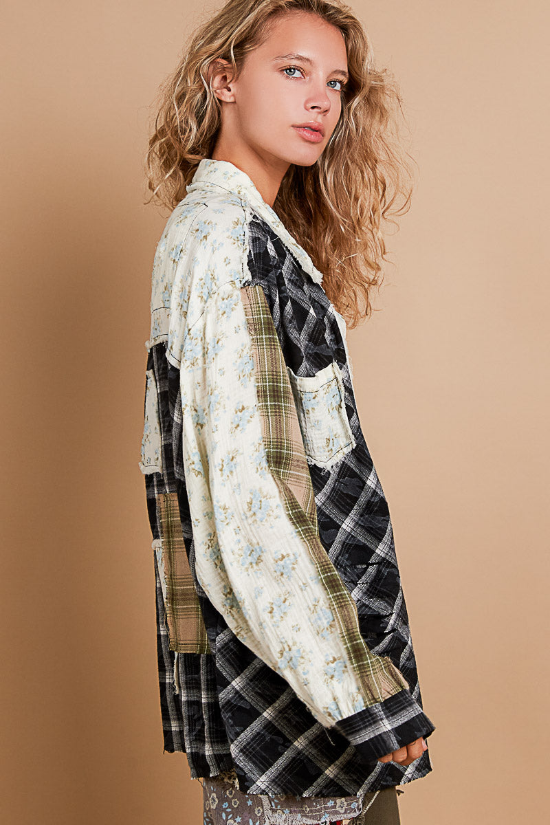 Floral Patchwork Flannel