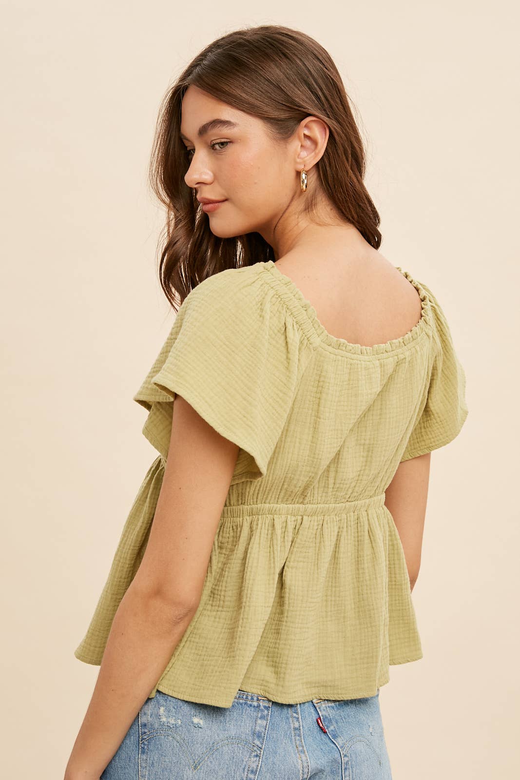 Cotton Muslim Babydoll Blouse