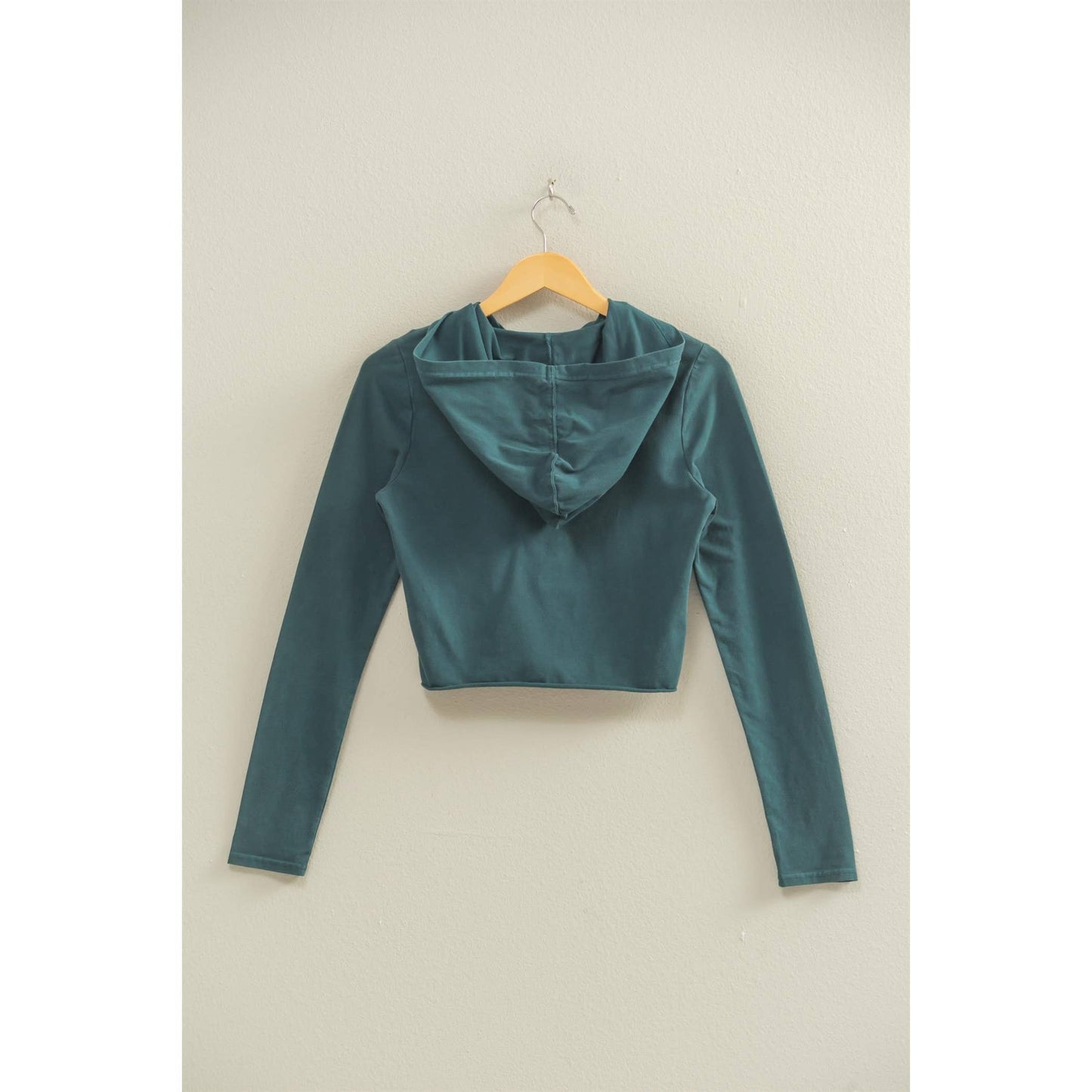 Zip Up Cropped Hoodie