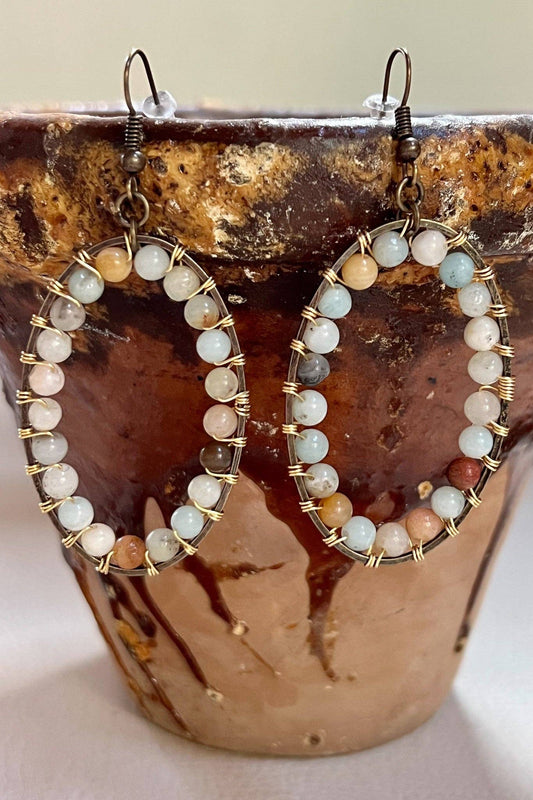 Calista Earrings Amazonite