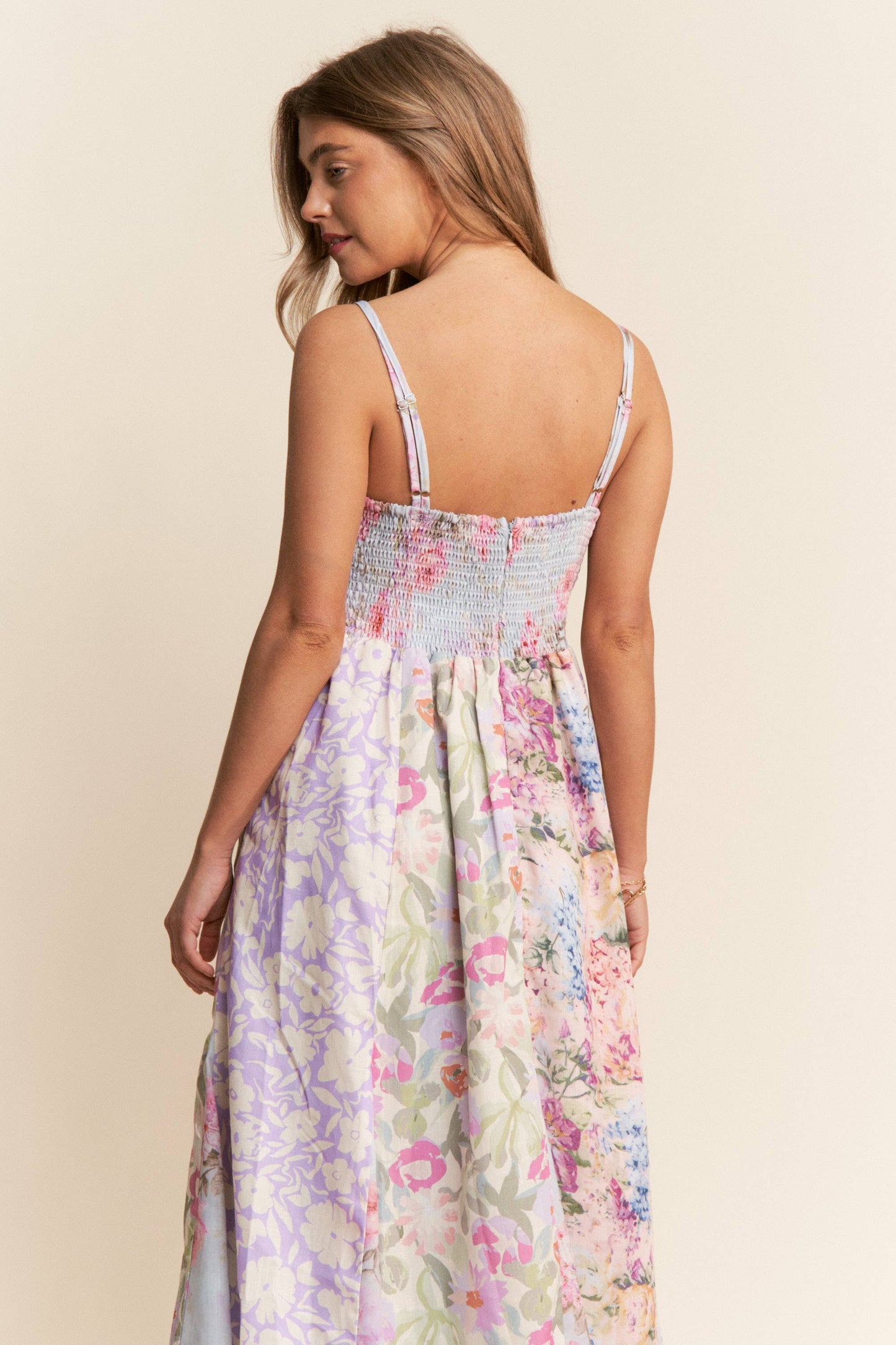 FLORAL PRINT FLOWY MAXI DRESS