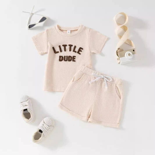 Short Sleeve Shorts Casual Comfort Set for Baby Boys
