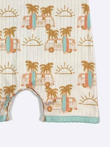 Surfs Up Boy Romper