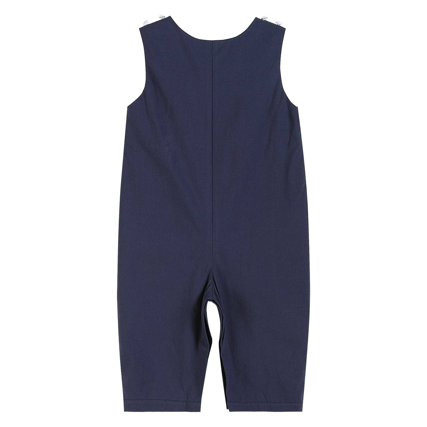 Dark Blue Nativity Smocked Overalls