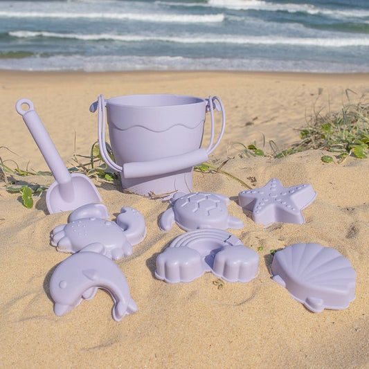 Silicone 8pc Bucket & Spade Set - Lilac