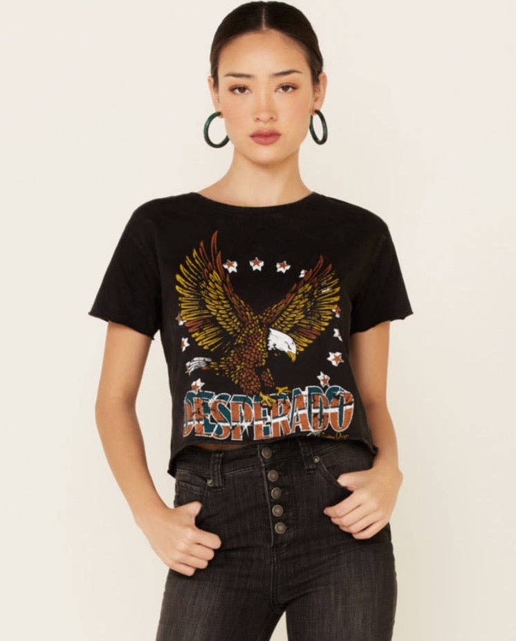 Desperado regular Cropped Acid wash T-shirt