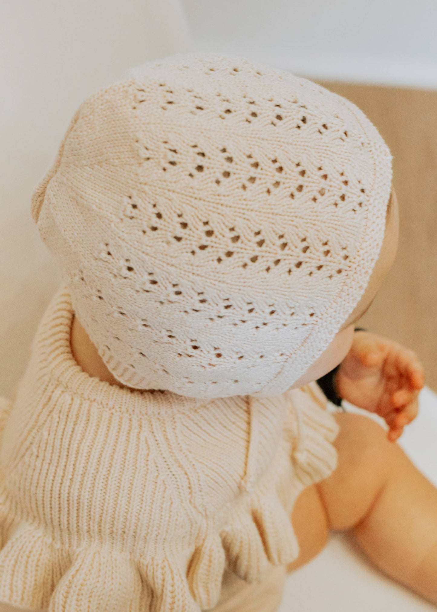 Knitted baby hat