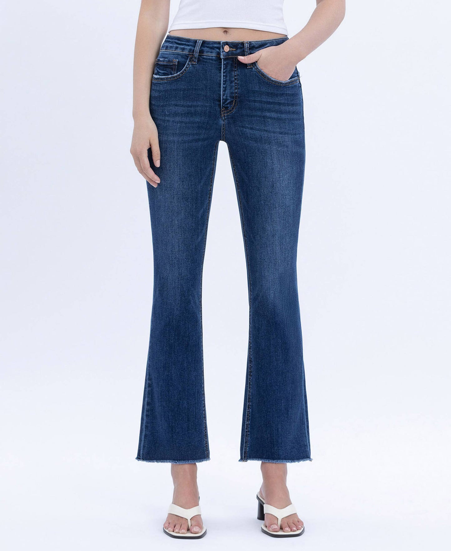 Tummy Control HR Crop Jeans